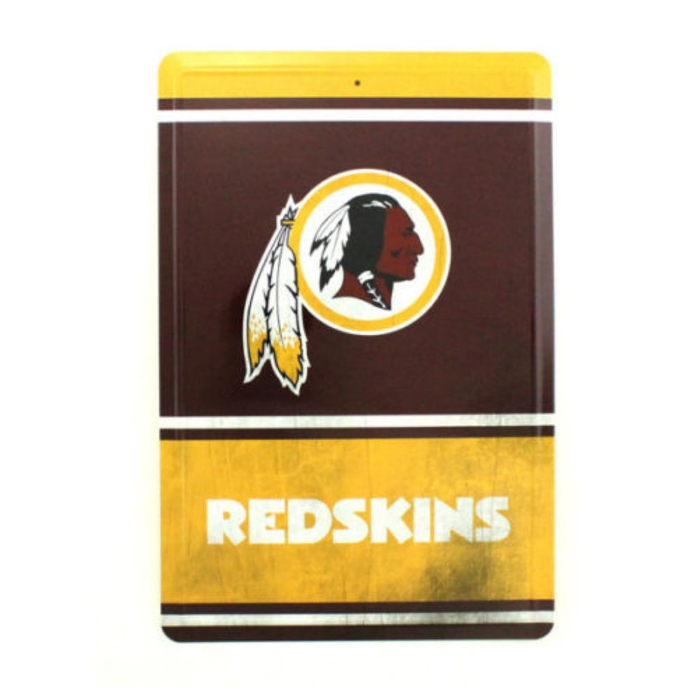 Washington Redskins Team Tin Sign - Retro Style